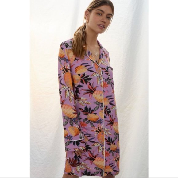 Farm Rio Pineapple Sleep Tunic Dress